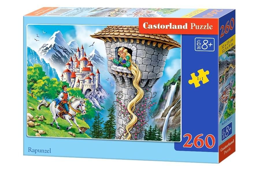 Puzzle dla dzieci bajkowe bajki  260 el. Rapunzel