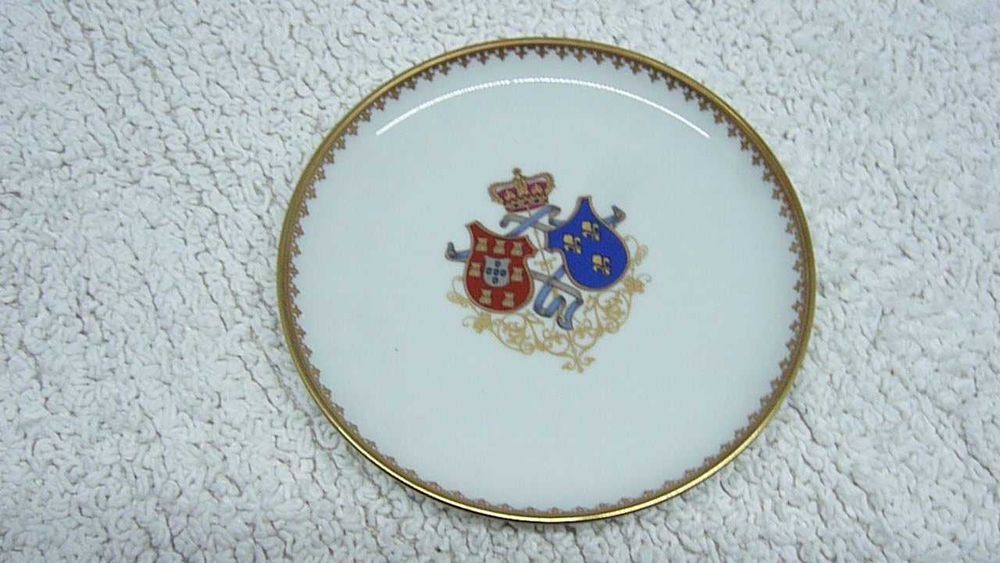Prato Vista Alegre Brasão de Armas El-Rei D. Carlos I