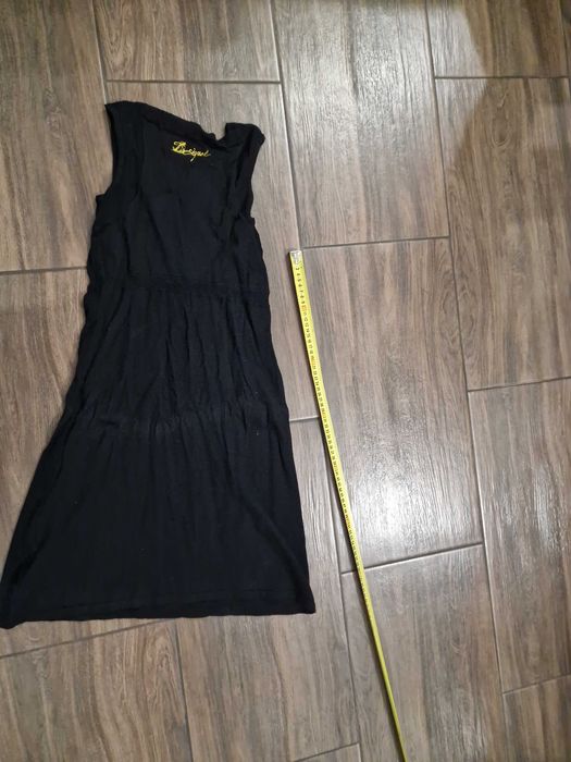 desigual czarna sukienka cienka dzianina