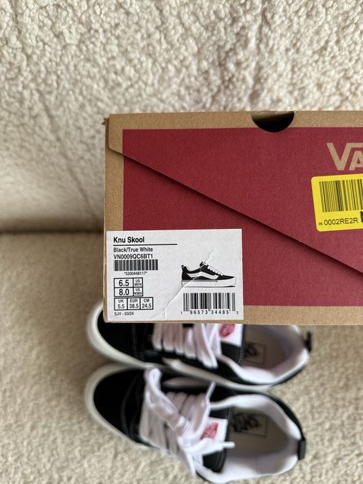 Кеди Vans Knu Skool чорні 43p