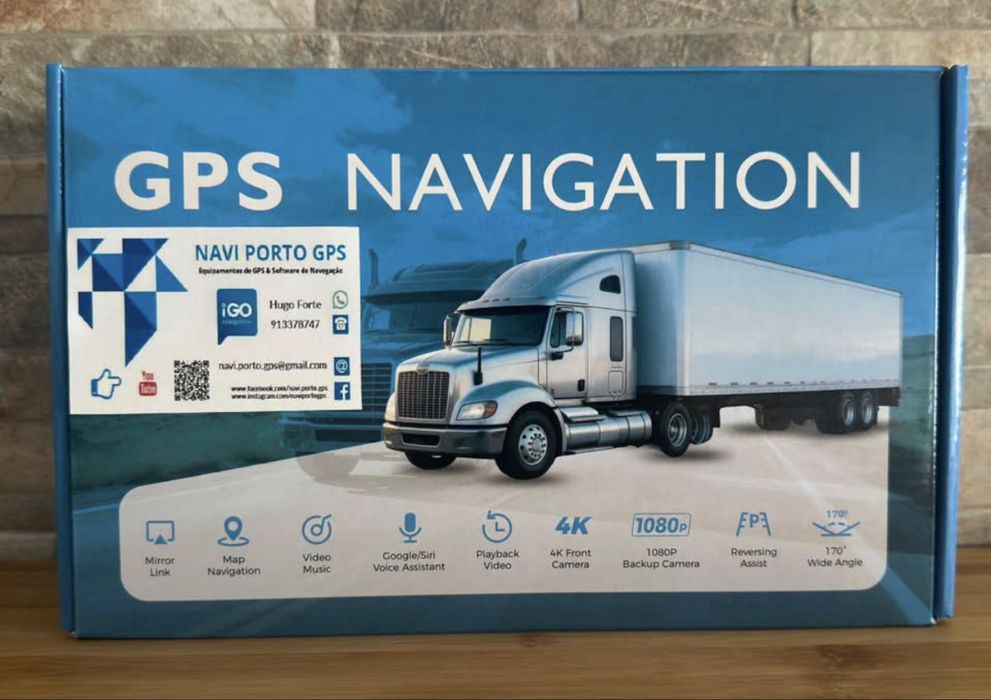 GPS  Profissional 9” Android DVR (Câmera)  | Europa 2026
