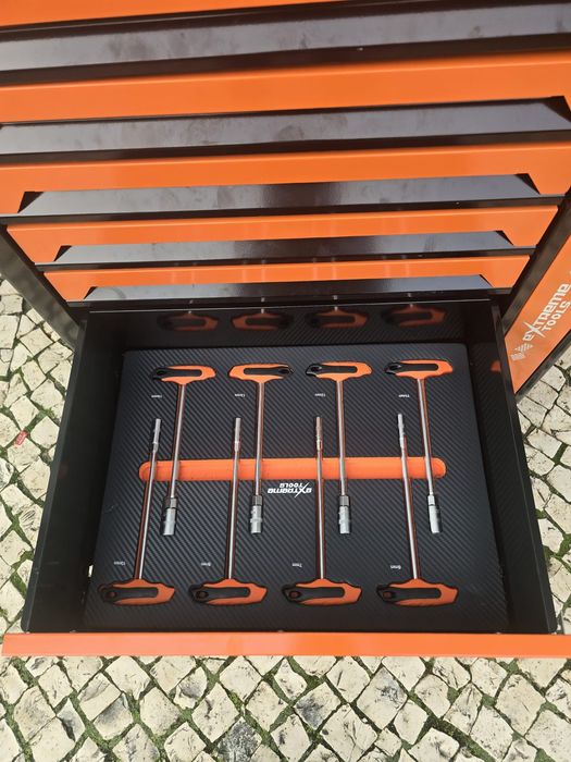 Carrinho de ferramenta 7 gavetas completas novo