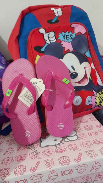Chinelos Havaianas Criança Rosa 30