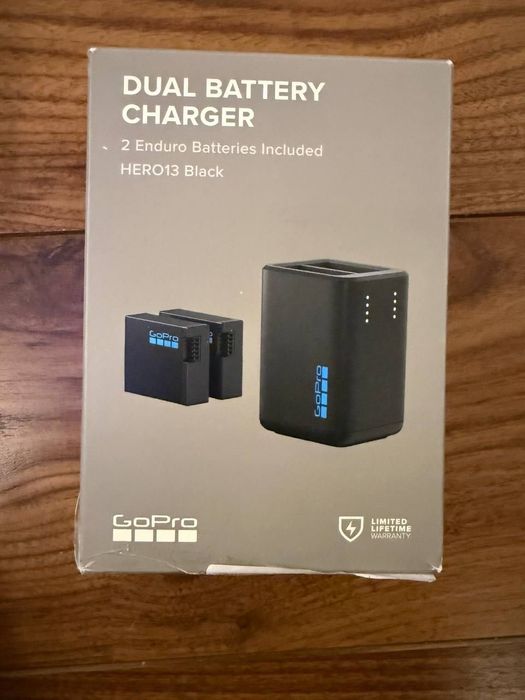 Carregador Duplo GoPro + 2 Baterias Enduro (HERO 13)