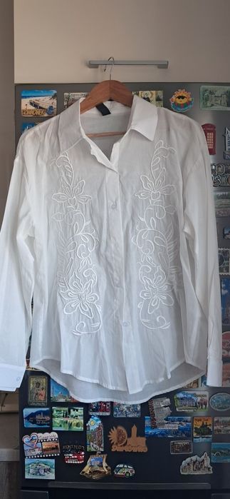 Koszula nowa haftowana H&M
