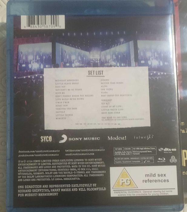 Blu Ray One Direction Where we are - live from San Siro stadium