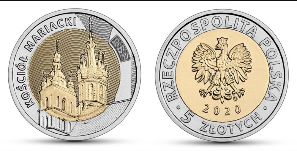 Moneta 5zł Kosciół Mariacki