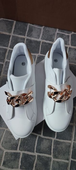 Sapatilhas Gold Chain Luxury Senhora 39