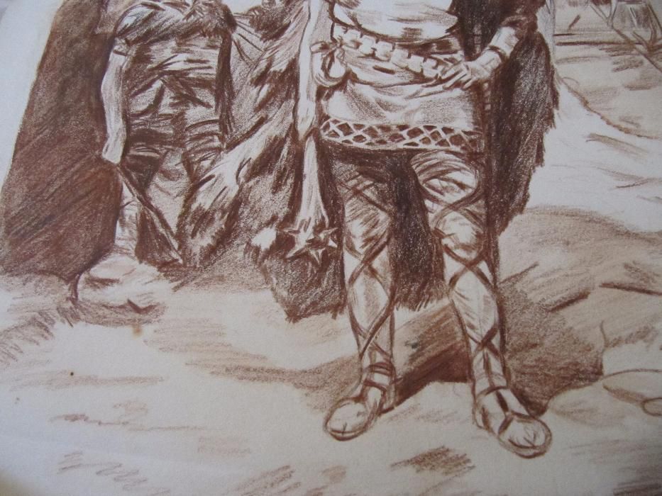Desenho original - guerreiros vikings