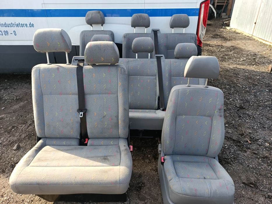 KOMPLET FOTELI VOLKSWAGEN T5 9 OSÓB