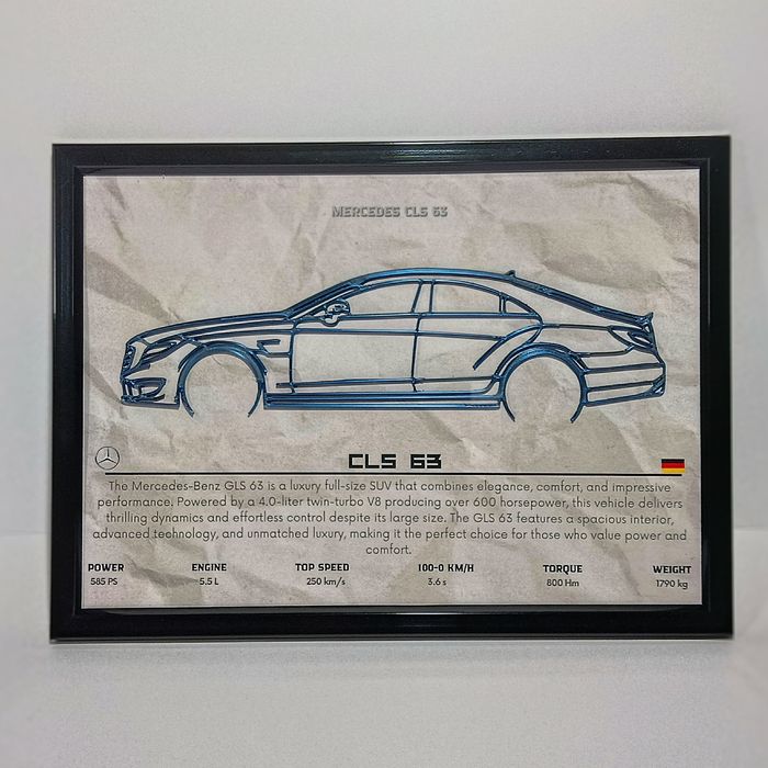 Продам постер. З автомобілем Mercedes-Benz  GLS 63