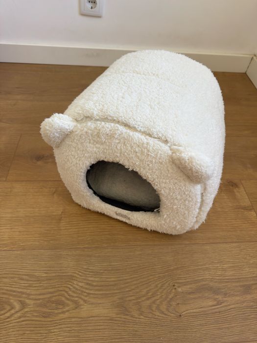 Cama Confortável para Cão ou Gato (Estilo Urso/Iglu)
