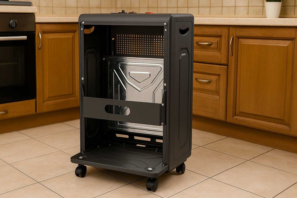 Nowy Piecyk Gazowy Zestaw Grzejnik na Gaz 4200W Piec 420x730 mm