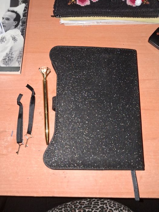 Caderno diário brilhante
