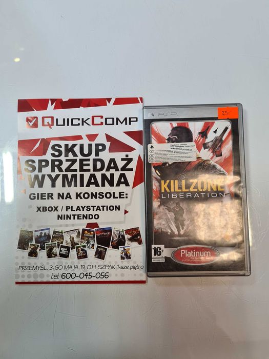 Gra Playstation Portable PSP KillZone Liberation Gwarancja 1 Rok