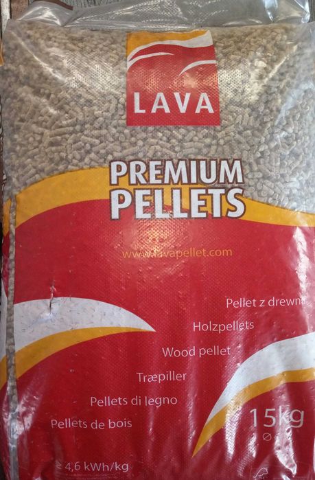 Pellet pelet 6 mm Lava 27,00 zł/szt palet 17550 zł/65 szt