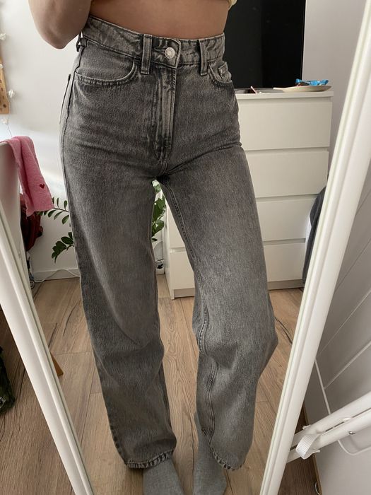 Dżinsy wide leg z wysokiem stanem