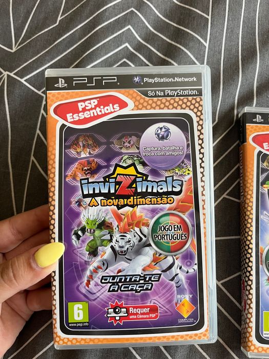 PSP em ótimo estado + 3 jogos