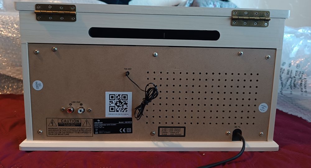 Програвач вінулу Auna NR-620, CD,USB,SD,FM, Tape, білий