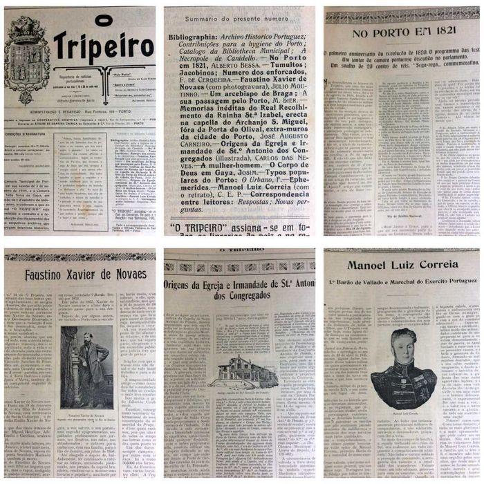 Um pouco da história do Porto e arredores, 1909. A escolher