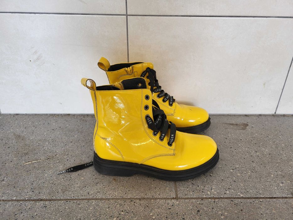 Buty (botki) Tommy Hilfiger (używane) oraz botki Geox (nowe)