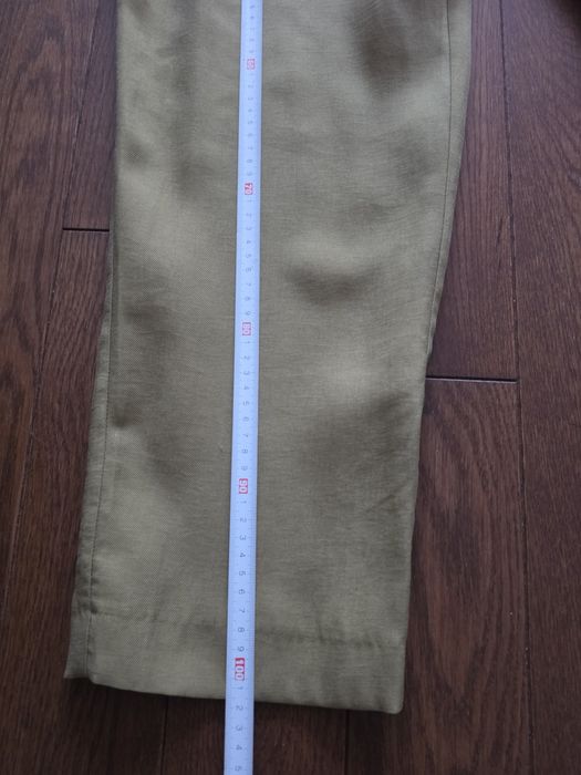 Spodnie khaki H&M z wysokim stanem