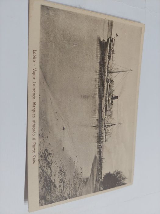 Postal antigo lobito vapor Lourenço Marques novo