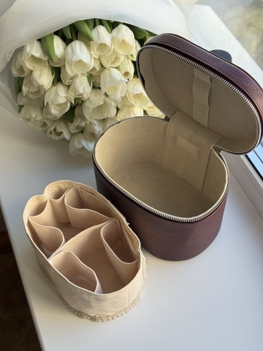 Косметичка в стилі saie 2шт (бургунді та чорна)