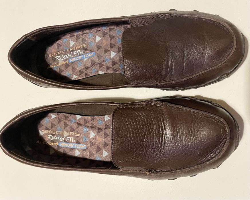 Skechers Relaxed Fit Skórzane buty mokasyny 39