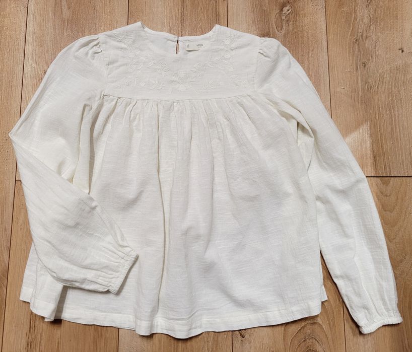 Bluzka bawełniana z haftem MNG Kids 11-12 lat 152 cm