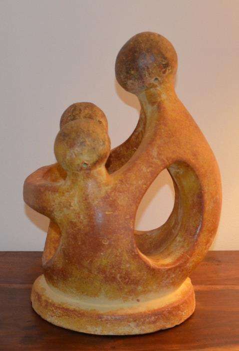Peça decorativa/utilitária “Mãe e Filhos”,em terracota – México
