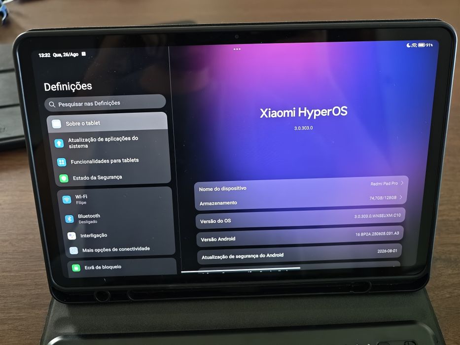 Redmi Pad Pro 6+128GB como novo com acessórios incluídos!