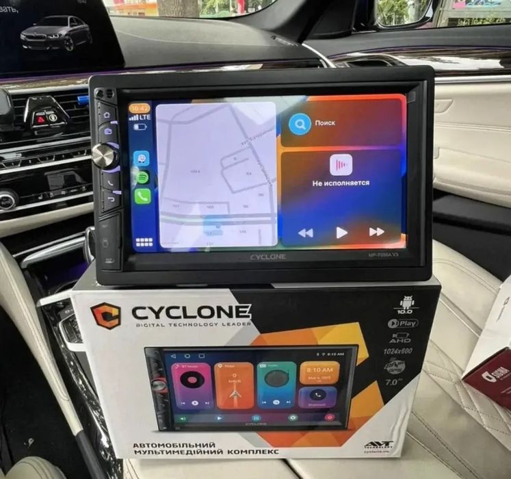Автомагнітола 2Din Cyclone MP 7086 V3 2/32GB CARPLAY ANDROID AUTO