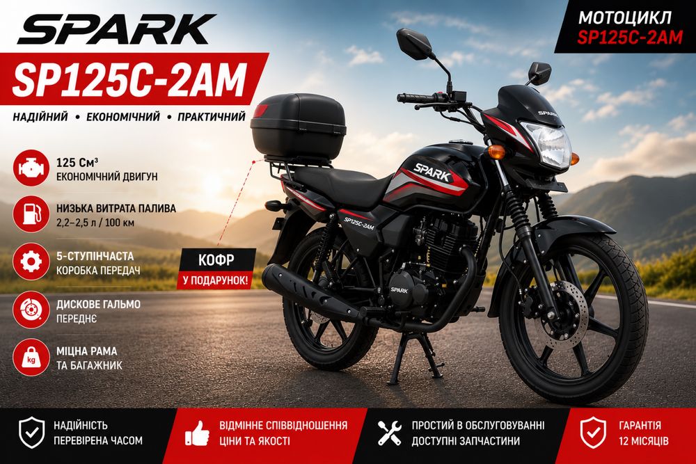 Мотоцикл SP125C-2AM (SP12SC-ZAM), 125 куб. см