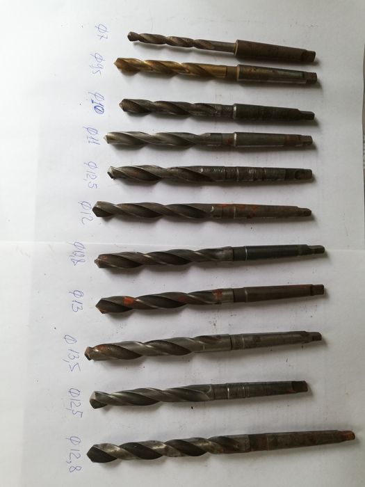 Сверла с хвостовиком морзе 1
