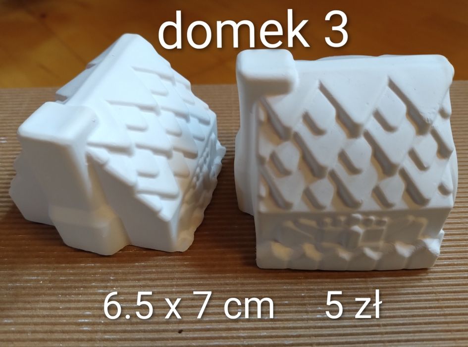 Gipsowe domki do malowania 10 sztuk