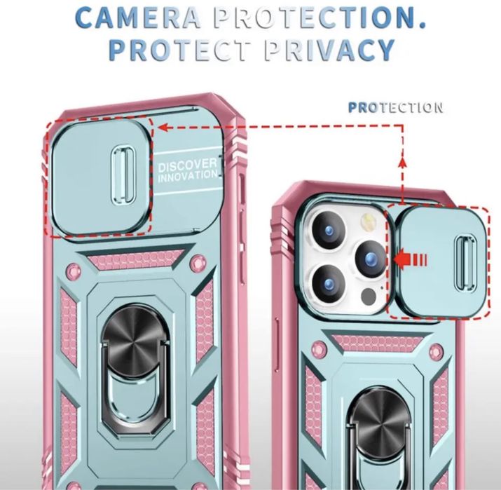 Nakładka Defender Slide Do Iphone 6/7/8/SE 2020 bialy różowy