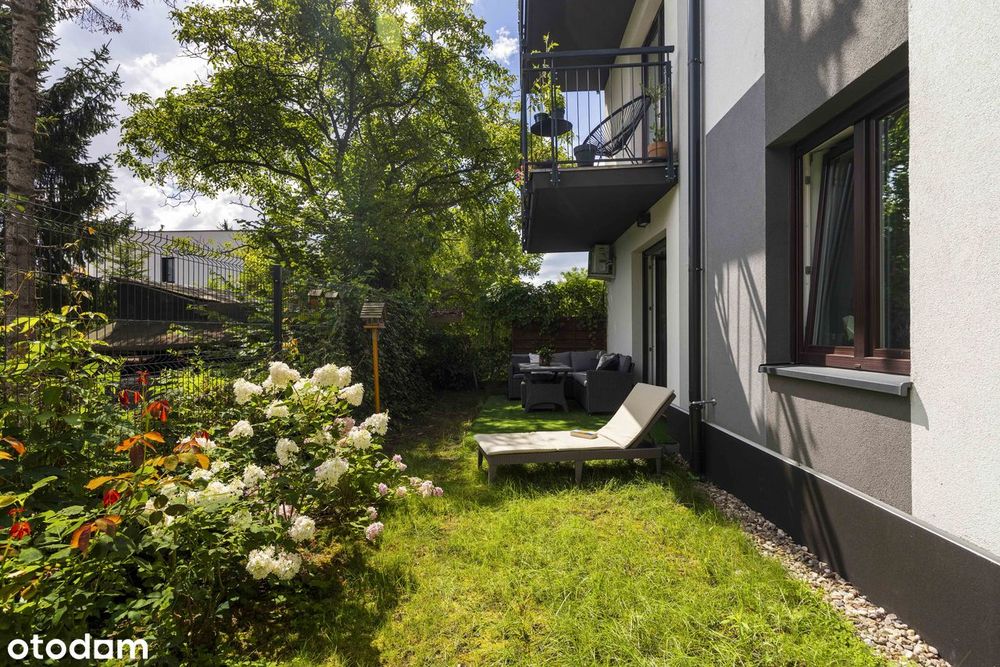 3 pokoje z ogrodem 42 m² | kameralny budynek | Klecina
