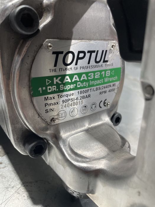 Пневмогайкокрут Toptul KAAA3218(гайковерт)