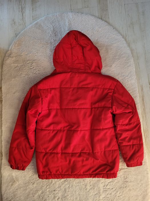 Czerwona kurtka zimowa z kapturem rozm 38 40
