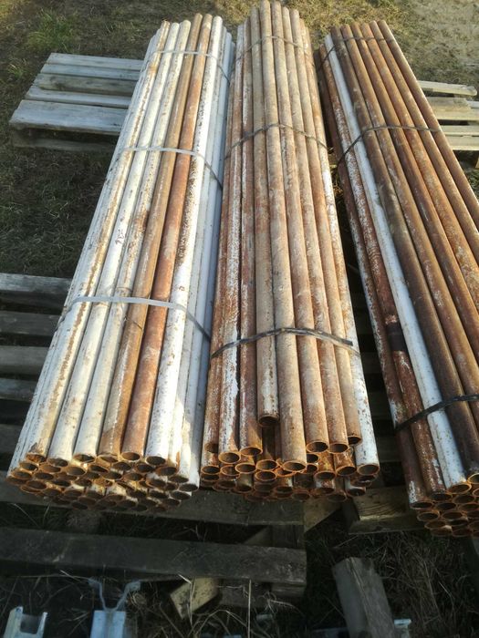 SOLIDNE Słupki ogrodzeniowe RURKI ŚREDNICA fi-51mm, dł. 2,16m