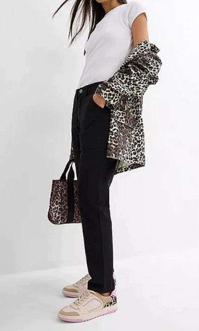 B.P.C spodnie boyfriend 7/8 czarne 46.
