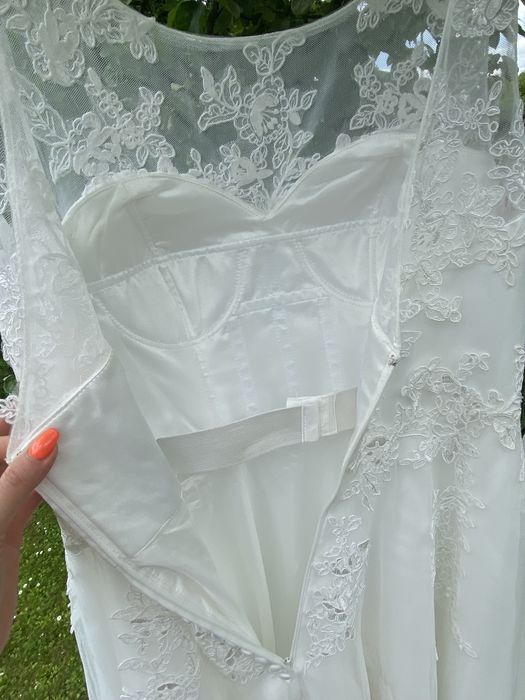 Nowa!! Suknia ślubna, Ivory, Point Mariage, rozm 44