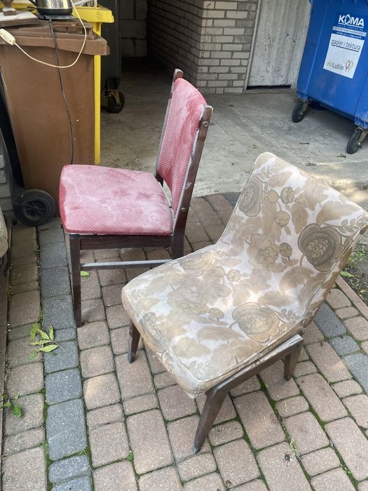 Prl retro krzesła 90 zl za wszystkie lublin lipowa