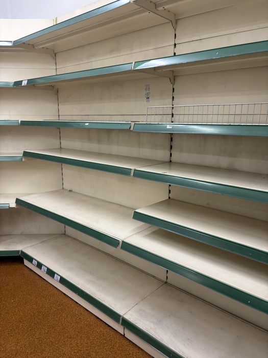 Regały przyścienne+ gondole modułowe