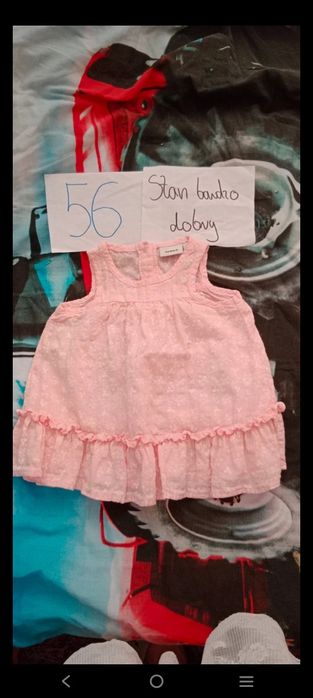 Sukienki dla dziewczynki 56-62;6-pak