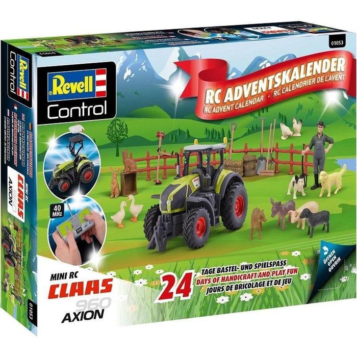 Kalendarz adwentowy RC Claas Axion Tractor 40MHz Carrera oprawa: pude