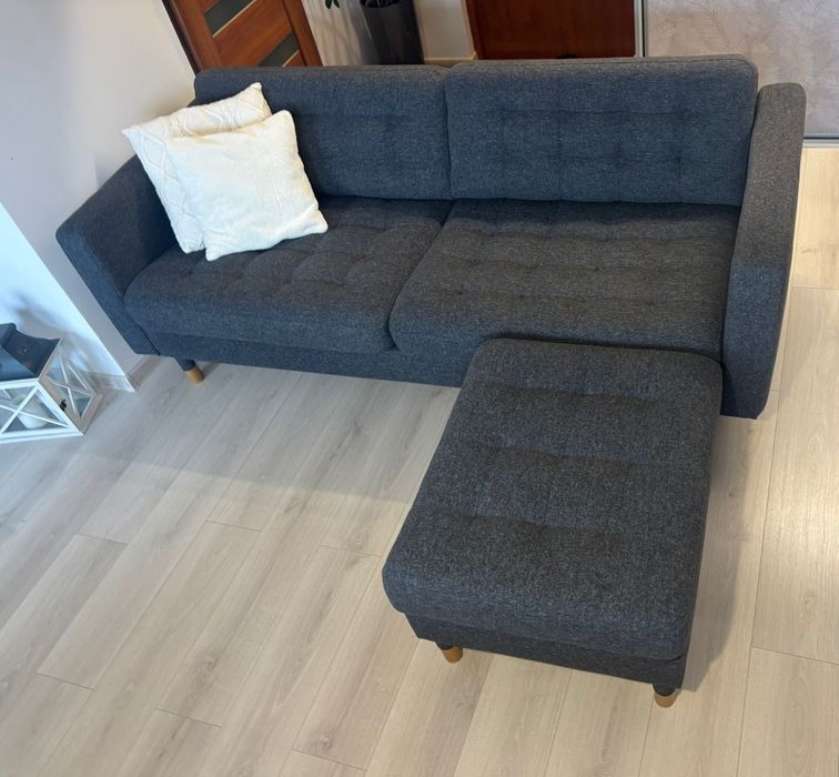 Sofa, kanapa +puf Landskrona Ikea