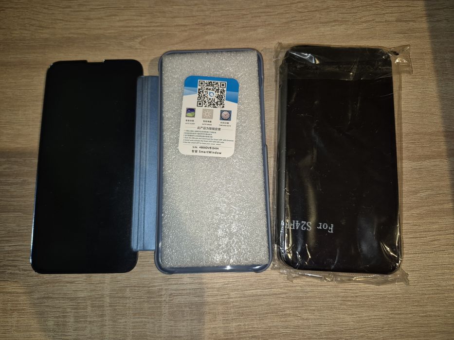 Zestaw/Komplet 2x Etui Samsung Galaxy S24 FE czarny i niebieski