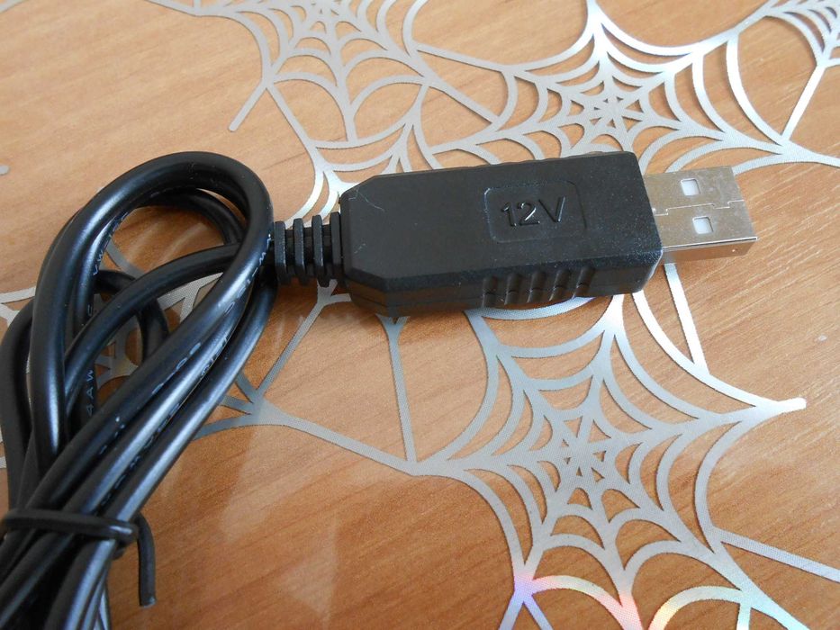 Кабель для Роутера usb-dc с 5v на 12v (5.5х2.1мм.)
